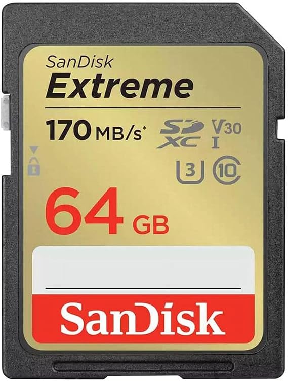 SanDisk Extreme 64GB UHS-I U3 SDXC Memory Card
