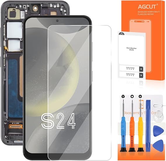 INCELL for Samsung Galaxy S24 Screen Replacement for Samsung S24 LCD Display SM-S921B SM-S921W SM-S921U LCD Digitizer Touch Screen Assembly with Frame (Original Size,No Fingerprint)