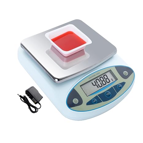 FOUR E'S SCIENTIFIC Lab Scale 3000gx0.01g High Precision 0.01g Accuracy Laboratory Analytical Balance Science Scale/Kitchen Scale, Without Calibration Weights