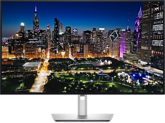 DELL UltraSharp U3225QE computer monitor 80 cm (31.5") 3840 x 2160 pixels 4K Ultra HD LCD Black, Silver