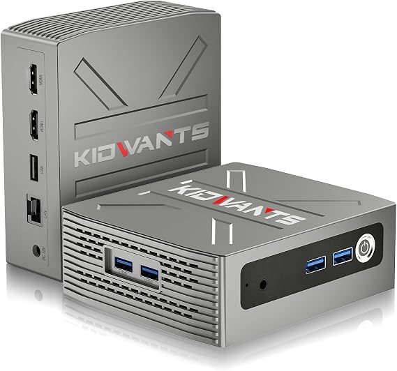 Mini PC Intel N4000 (Up to 2.6GHz), 8GB LPDDR4 RAM 128GB eMMC, Supports 4K@60Hz Dual Monitor, M.2 SSD Expandable to 2TB, 2.4G/5G WiFi & BT 5.0, Mini Desktop Computer for Home Office & Education