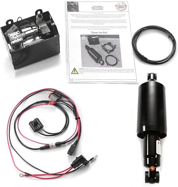 For Harley Davidson Touring Softail Vrod Air Suspension Kit, Adjustable Air Shock Absorber (A Type : For Softail 18-23)