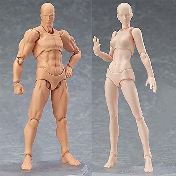 Body Chan and Kun Moveable PVC Action Figure Models for SHF Version 2.0 Gold 2PCS
