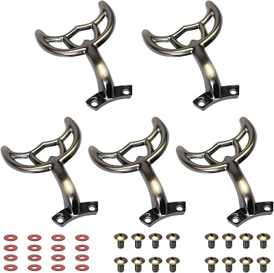 Ceiling Fan Blades Arm 7740200 -Hidden Screw Hole -Antique Brass, for 42-Inch Fan Blade, Mounting hole incompatibility with predecessors. -5 Pcs