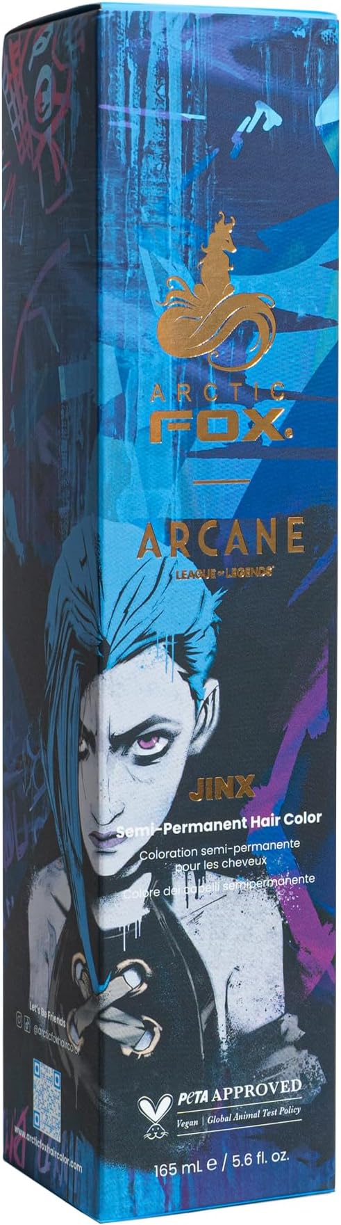 ARCTIC FOX Semi-Permanent Vegan Hair Colour Dye 165 ml | 100% vegan, cruelty free, conditioning semi-permanent hair colour; no ammonia, peroxide or PPD; best on pre-lightened hair.