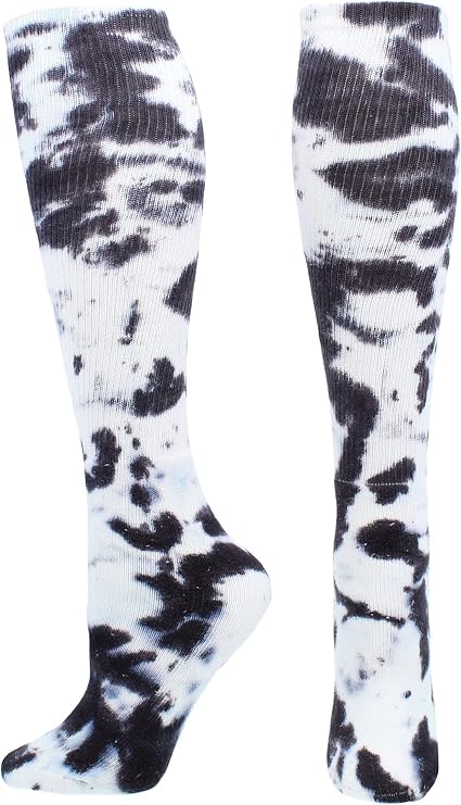 Tie Dye Multisport Tube Socks Soccer Softball Volleyball for Girls Boys Women and Men Youth and Adult