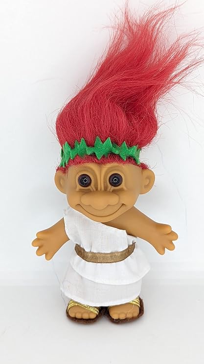 Troll Doll Red Hair Reto Vintage Old 5 inch Bingo Good Luck