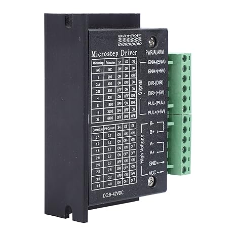 TB6600 Stepper Motor Driver, 4A DC 9-42V 32 Subdivision H Bridge Bipolar Drive with Energy Saving Current Lockout, for Nema 17 23 24 CNC 3D Printer Engraving Machine