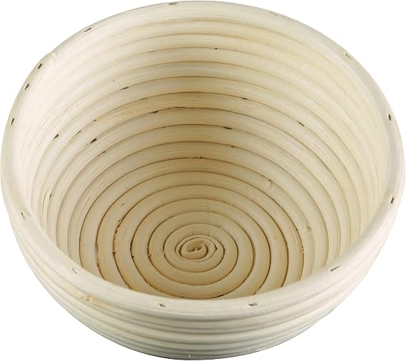 Frieling Round Proofing Basket, Brotform Bread Rising Banneton and Serving Basket, 7-Inch