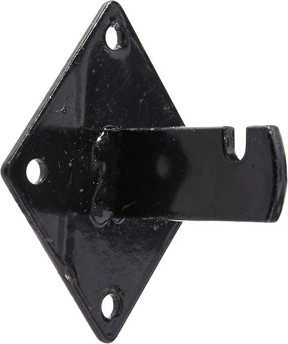 Gridwall Mount Brackets for Grid or Slatgrid Panels Box of 12 Pcs Black Color