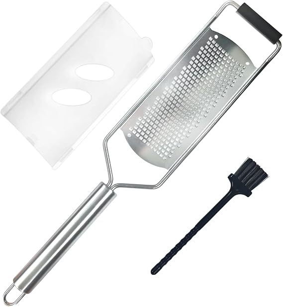 1PC Professional Zester Grater, Fine Kitchen Zester | for Citrus Garlic Cheese Nutmeg and Lemon, Premium Stainless Steel for Efficient Grating, for Cooking Baking and Food Prep