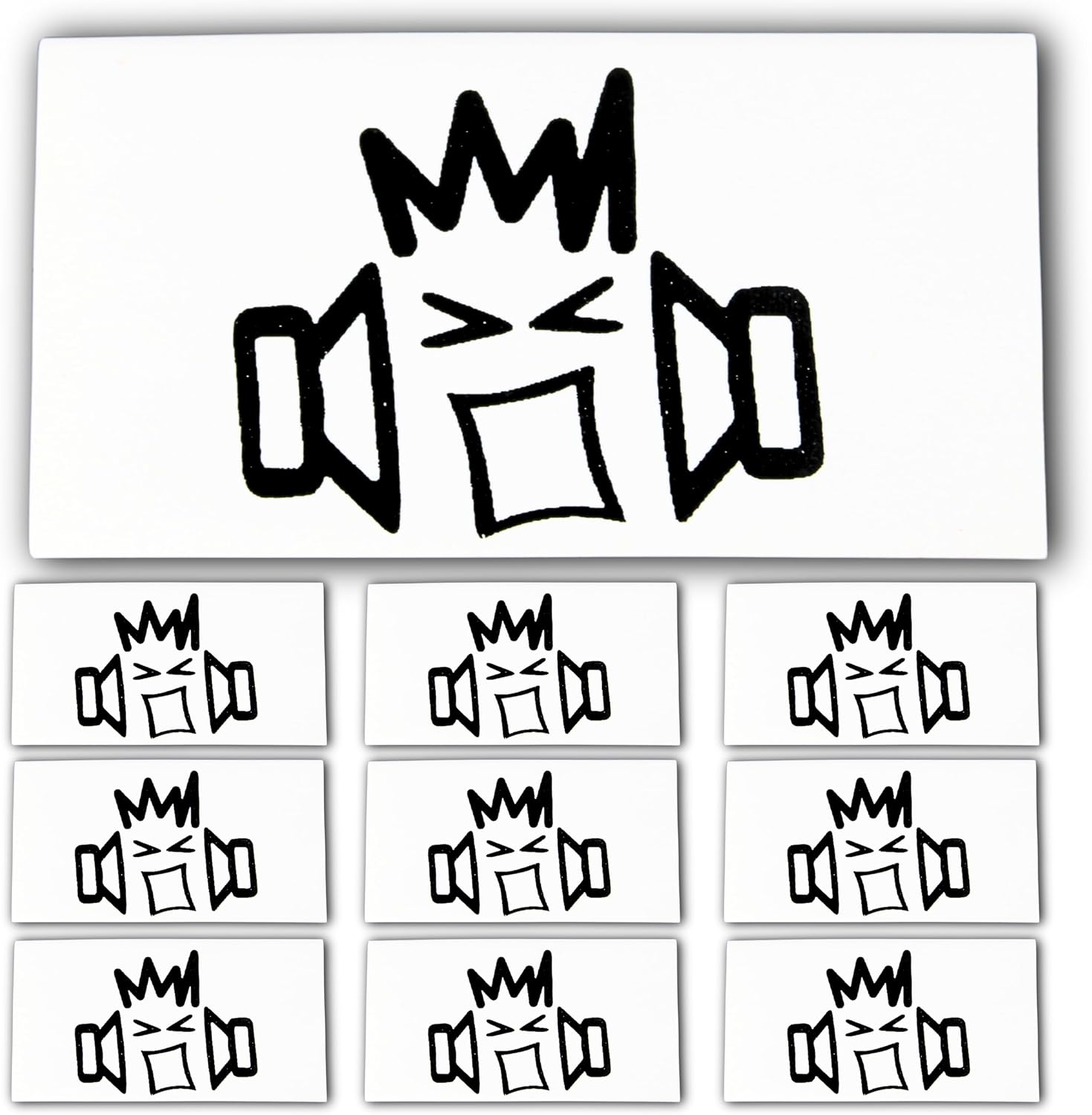B2 Audio 10 Pack of 0 Gauge White Heat Shrink with B2 Audio Logo Riot Guy