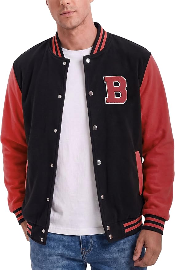 Decrum Mens Bomber Varsity High School Letterman Jacket