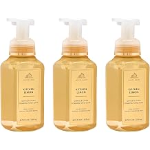 Bath & Body Works Kitchen Lemon Gentle & Clean Foaming Hand Soap - Germ-Cleansing Hand Soap with Gentle Cleansing & Conditioning Formula - Dermatologist Approved - Thoughtful Gift - 3-Pack