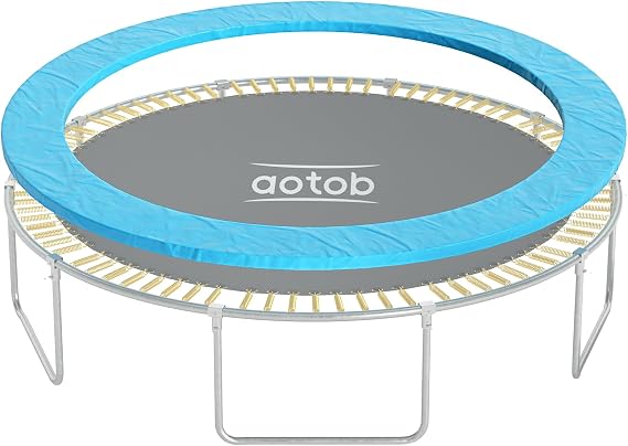 AOTOB Trampoline Safety Pad,14ft 15ft Universal Replacement Trampoline Spring Cover, Edge Cover Springs Protection Pad, Exercise Play Comfortable, Water-Resistant