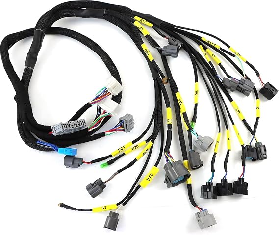 CNCH-OBD2-1 D & B-Series Engine Wiring Harness Applied for Hon-da Ci-vic Inte-gra B16 B18 D16 OBD2 Tucked Budget Engine Harness Replacement Parts