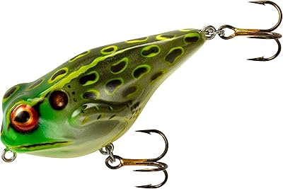 Rebel Lures Frog-R Topwater Fishing Lure, 2 38 Inch, 516 Ounce