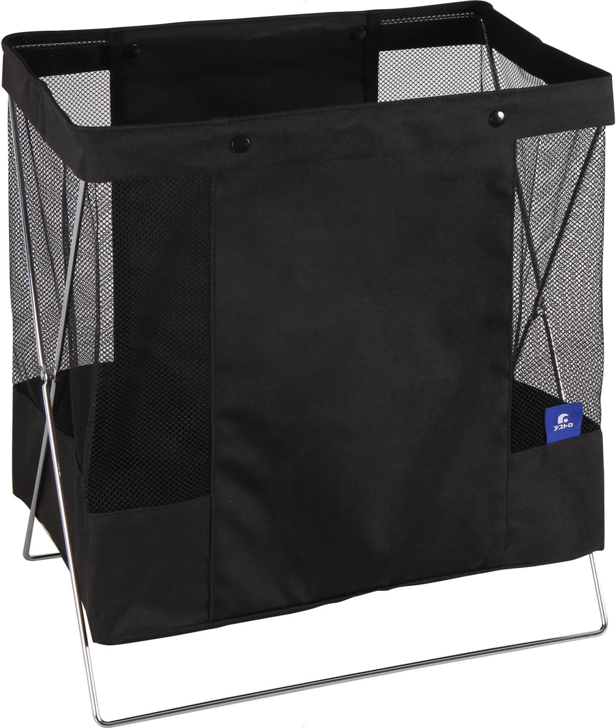 Astro 620-84 Storage Case, Black, Side Mesh, W 15.7 x D 10.2 x H 17.5 inches 40 x 26 x 44.5 cm, Foldable for Compact Storage, Luggage Storage, Side Wagon, Side Bag Stand, Storage Box