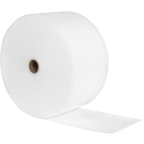 Poly Bag Guy Parcel Ready Perforated Air Foam Rolls, 1/8" x 24" x 350', White, 1/Each