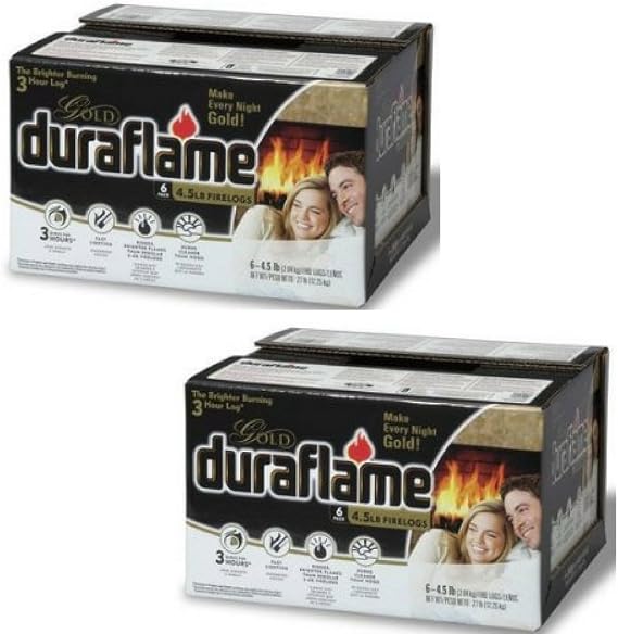 Duraflame 4577 Ultra-Premium Firelogs 2 Pack, 4.5-Pound 3 Hour
