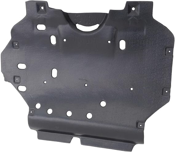 Engine Splash Shield for Honda Fit 2016 to 2017 Front Lower Side, LX/SE Models, Japan Built Vehicle, Black, Made of PE Plastic HO1228168 74111T5A900