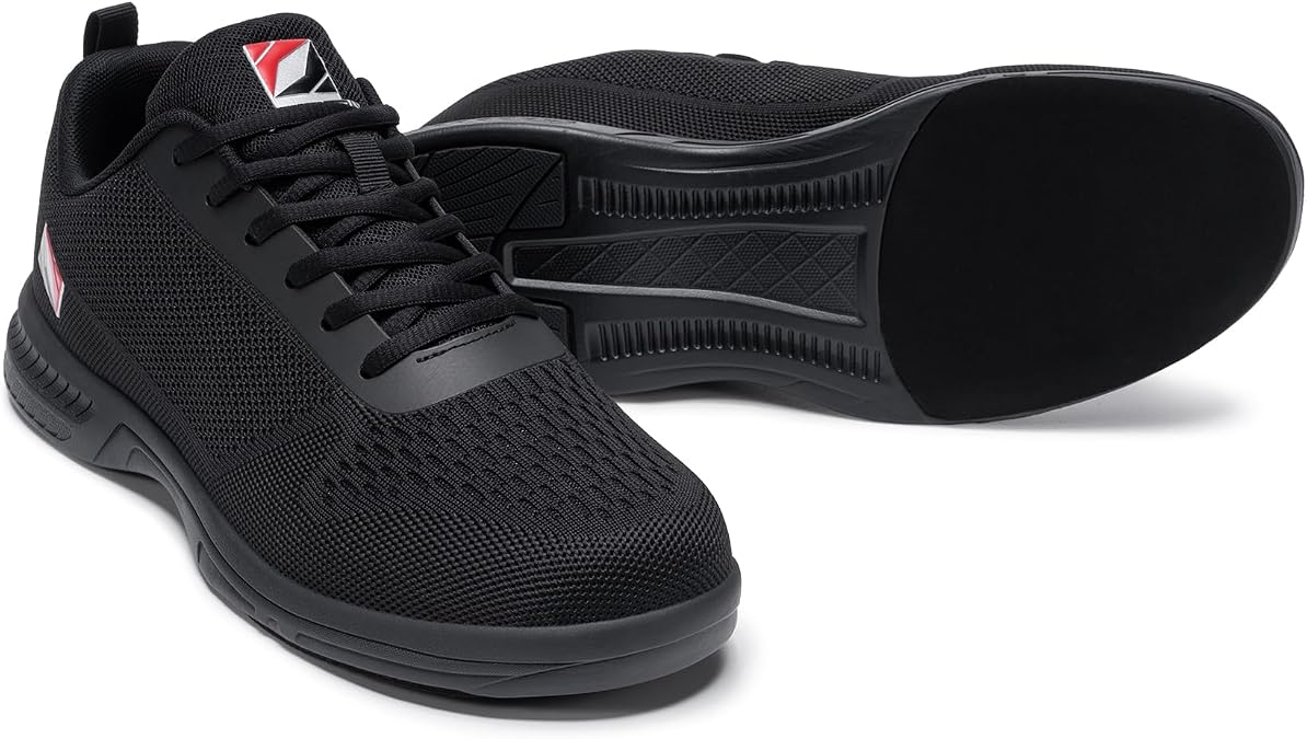 Men's Bowling Shoes Universal Sliding Sole(Men 11.5,Black)