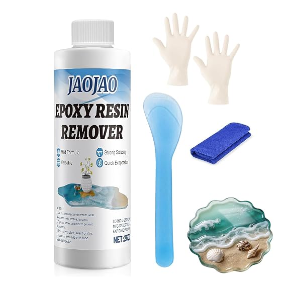 JAOJAO 200ml Epoxy Resin Cleaner, Quickly Fissolve, Safe No Damage Formula