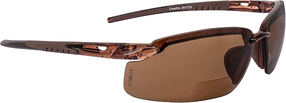 Crossfire ES5 Premium Safety Eyewear, Ultralight Frame and Adjustable Nosepiece