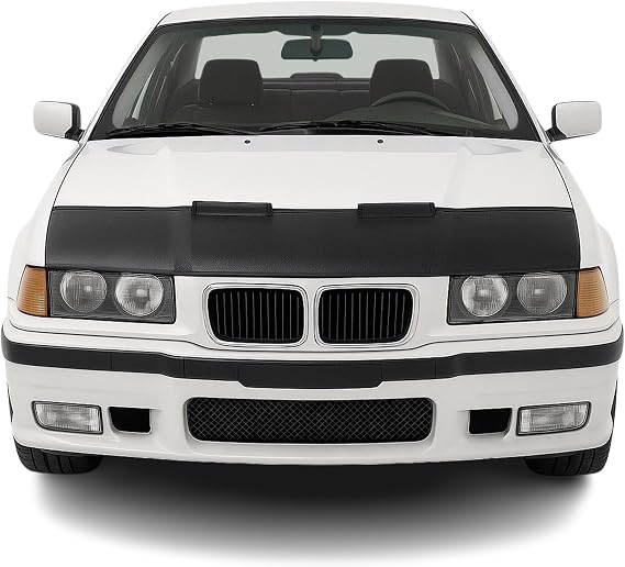 OMAC Car Bonnet Mask Hood Bra for BMW 3 Series E36 1992-1999 Sedan Half Black