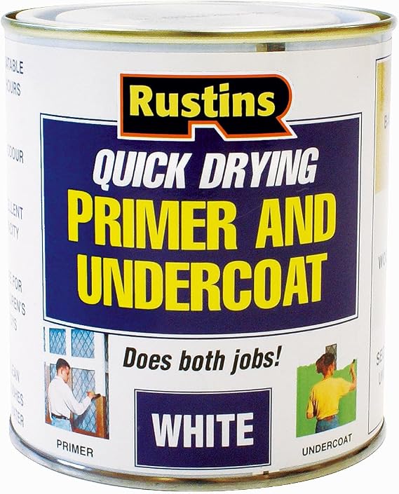 Rustins Quick Drying Primer And Undercoat White 500ml