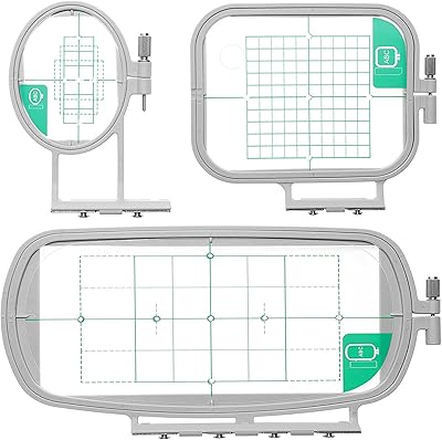 YEQIN Embroidery Hoops 3 in 1 Set SA431SA432SA434 for Brother SE625 SE600 SE425 SE400 PE550D PE540D PE535 PE525 PE500 LB5000 LB7000 LB6800 Innovis Babylock Brother Embroidery Machine Hoop