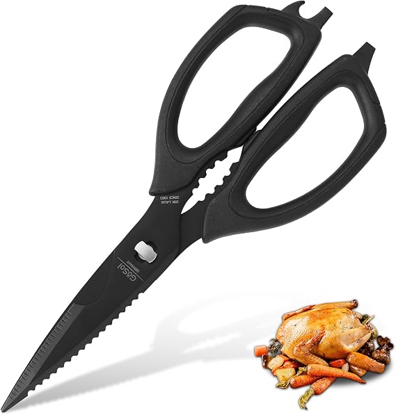Heavy Duty Kitchen Shears Come Apart Kitchen Scissors with Serrated Blade