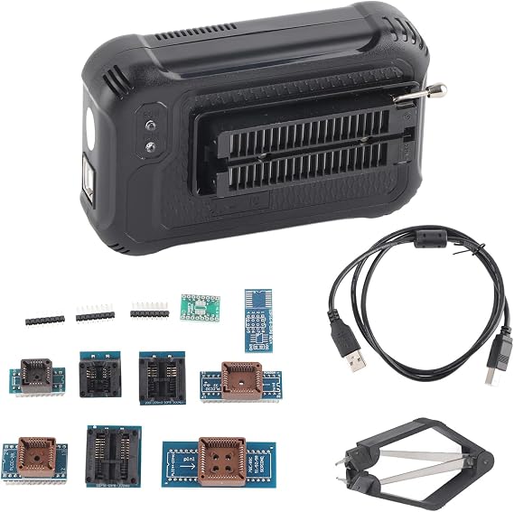 Universal Programmer Kit, USB Universal Programmer for TL86II Plus EEPROM Flash 8051 AVR MCU GAL with 10 AVR Microcontroller One-to-one Soft Encryption Flash Programmers