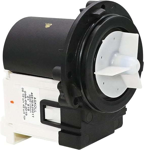 2026 Upgraded O.E.M4681EA2001T WM2455HW WM4370HWA WM3270CW WM3431HS WM3770HVA Washer Drain Pump ASKOLL Motor Replaces KenMore LG M3379-65468 Front load washer drain pump motor by Puxyblue