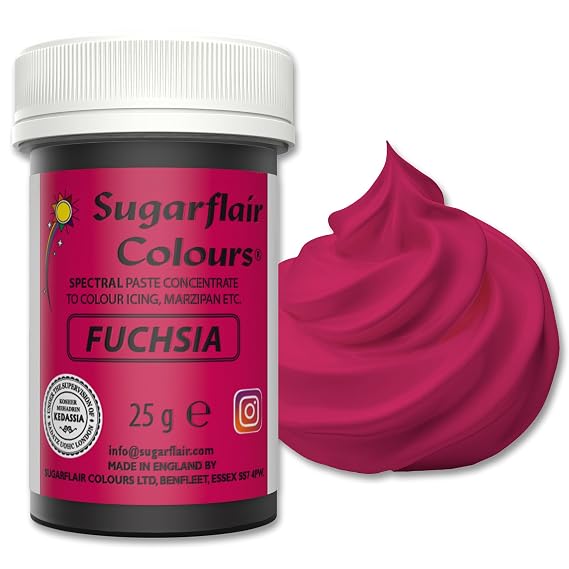 Sugarflair Spectral Edible Food Colouring Colour Paste Icing 25G - Fuchsia