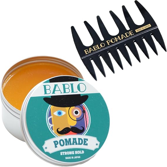 BABLO POMADE Pomade Strong Hold & Mesh Comb