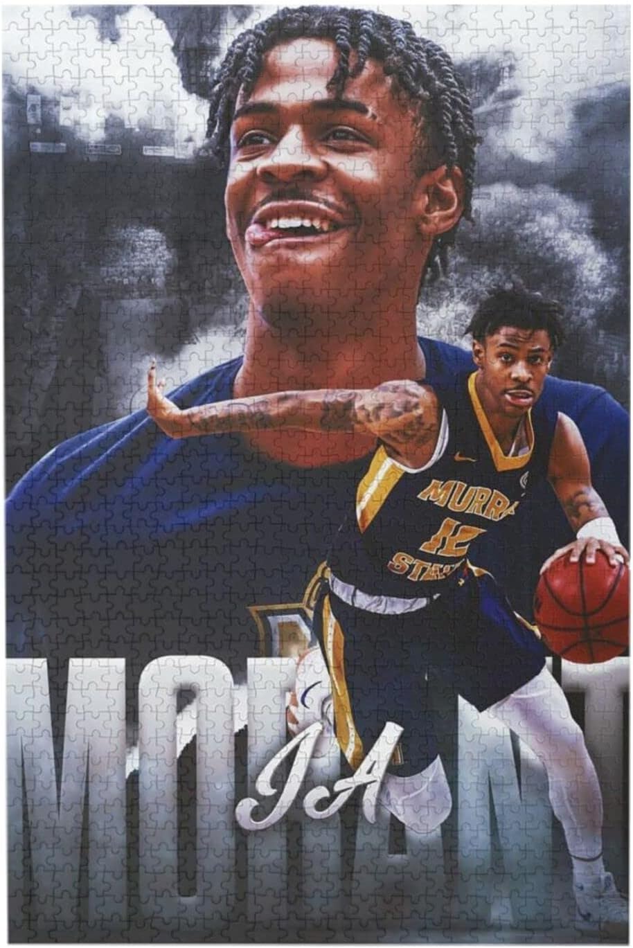 Ja Morant Jigsaw Puzzles 1000 Pieces Large Puzzle Game Artwork for Adults Teens Puzzles for A Challenging Family Activity