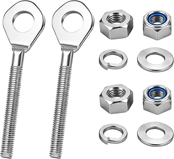 2 Pack 13mm Chain Axle Adjuster for Quad Dirt Bike Chain Tensioner Adjuster | Fits 110cc 125cc 250cc Buyang TaoTao Kazuma ATV 4 Wheeler Quad Dirt Bike Parts