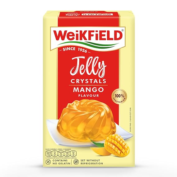 WeiKFiELD Jelly Crystals, Mango, 90g Carton