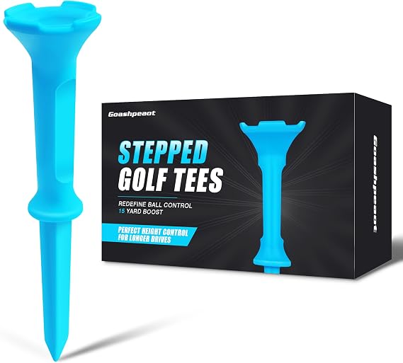 Stepped Golf Tees, 110/150 Count Mixed Size Golf Tees, 3-1/4" & 1-1/2", Stable Low-Resistance Golf Tees for Drivers & Practice