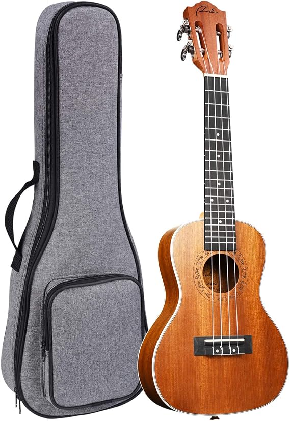 Ranch Concert Ukulele 23'' Classical ukelele with 12 Online Lessons&gig bag | Smooth Rosewood Fingerboard and Bridge, Okoume Neck For Effortless, Accurate Playability