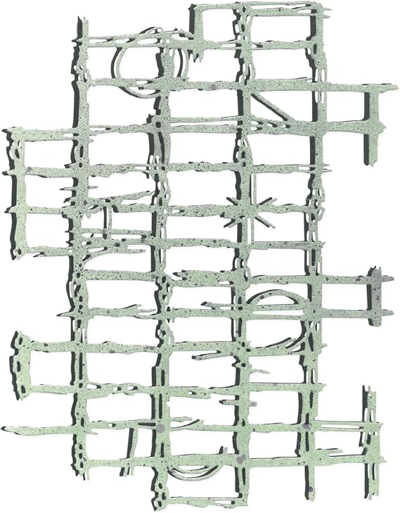 Sizzix Thinlits Die, Gridiron by Seth Apter, 1 Cutting Die, Silver