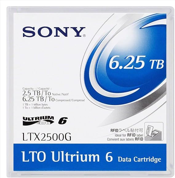Sony LTO-6 Linear Tape Open 6.25TB 2.5 Cache 0.85-Inch Internal Bare or OEM Drives LTX2500G