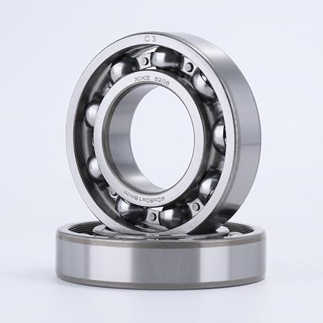 XIKE 6208 Open Deep Groove Ball Bearing, 40x80x18mm, 2 Pack