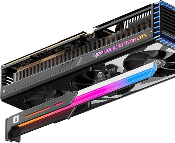 upHere GL7 GPU Support Bracket, Sturdy Alloy GPU Sag Bracket with 5V ARGB Sync, Adjustable Graphics Card Support for Universal Video Cards, Slide Rail Design, Black ARGB