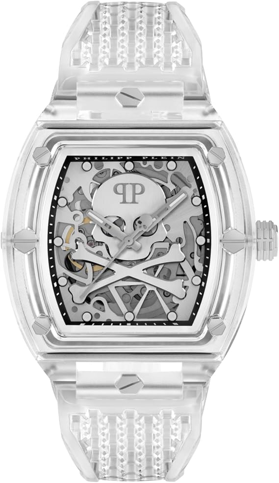 Philipp Plein Men Analogue Quartz Watch The $Keleton Crystal