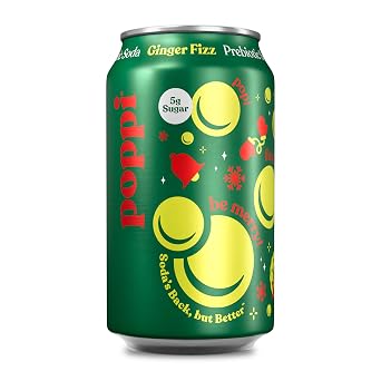 poppi Ginger Fizz Prebiotic Soda, 12 Fl Oz