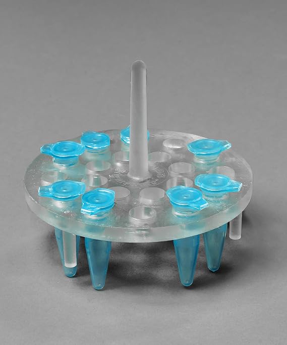 SP Bel-Art ProCulture Round Microcentrifuge Floating Bubble Rack; For 1.5ml Tubes, 20 Places, Fits in 1000ml Beakers (F18875-1000) Made in USA