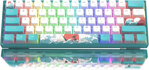 Womier 60% Keyboard Game, Creamy Mechanical Wired Keyboard Anime
