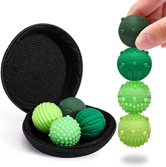 Yinsun Silicone Magnetic Fidget Balls for Adults & Teens, 4pcs